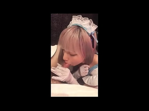 ❤️ Японський ідол [маюка], французький костюм покоївки, частина 1, мінет і дрочка з лосьйоном ️ Порно у нас ❌️